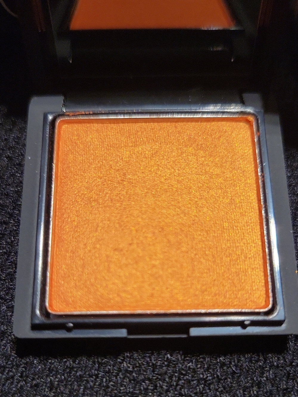 NARS Single Eyeshadow — Bright Metallic Orange and Lip Stick